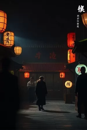 剧集锦衣春秋竖版海报：明代衙门口青石阶与斜挂的铜制令牌