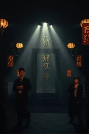 剧集归墟城记竖版海报：沉入海底的古城墙与盘旋的鱼群