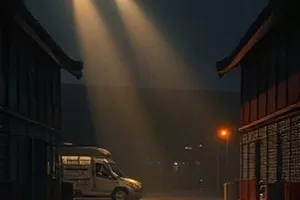 综艺周末去哪儿玩横版画面：露营帐篷与升起的炊烟